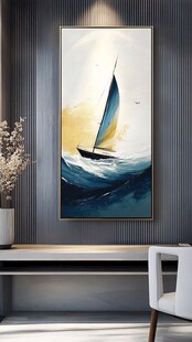 帆船无框画
