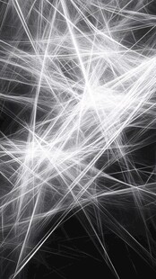 抽象唯美黑白线条丝线