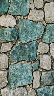 蓝色墙面文化石墙面