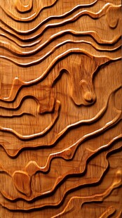 木雕海浪底纹