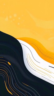 简洁大气拼色曲线纹理