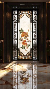 拼花玻璃工艺门