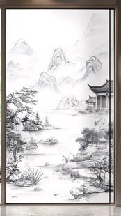 新中式山水门窗