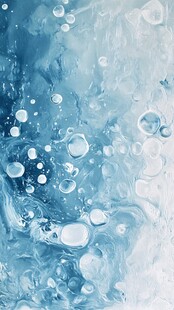 蓝色水泡高清背景图