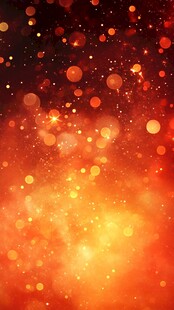 金色梦幻灯光红色