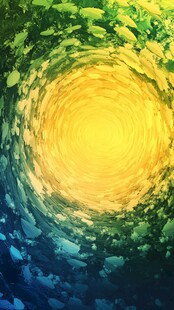 渐变海底世界圆点