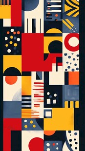 孟菲斯色块拼接