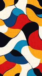 简洁大气拼色曲线纹理