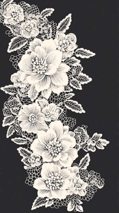 牡丹原创青花图案