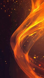 流光渐变金色炫酷飘带