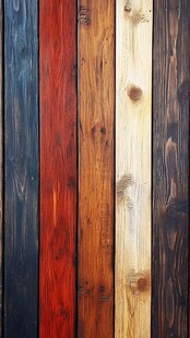 多种颜色木板木材