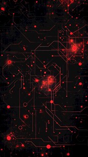 红色科技渐变背景数码