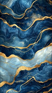 后现代轻奢鎏金抽象画