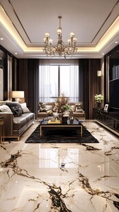 大理石水墨鎏金