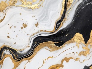 流体大理石金色素材