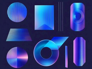 立体渐变发光体设计