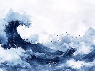 古风海浪浪花