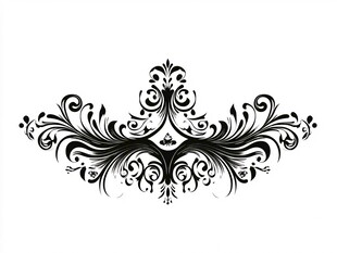 黑色欧式古典花纹