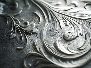 浮雕图案贴金