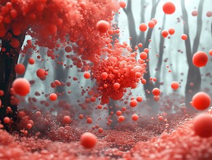 红色液体创意壁纸