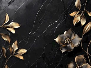高清简约黑金花