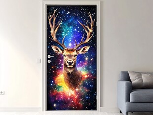 轻奢麋鹿珐琅彩浮雕画