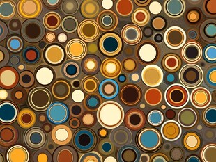 圆圈圆饼墙纸