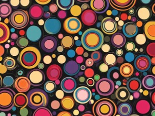 圆圈圆饼墙纸
