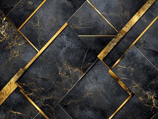 金色网格线条大理石纹
