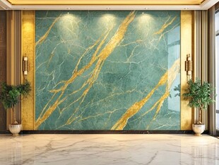 金色大理石瓷砖背景墙