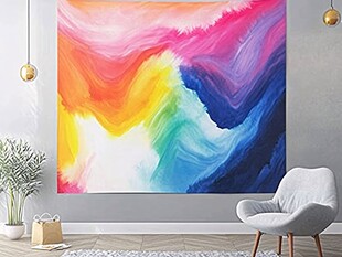 3d抽象油画背景墙纸