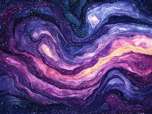 海洋流体画宇宙
