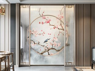 花鸟隔断门