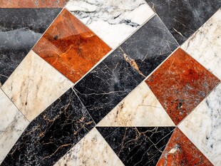 拼色大理石地面