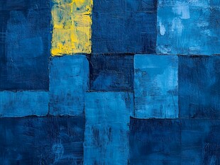 蓝色背景彩色色块纹理