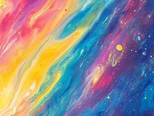 海洋流体画宇宙