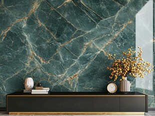 极简金箔石根线条对拼