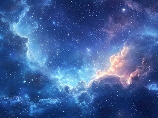 星云宇宙科技背景