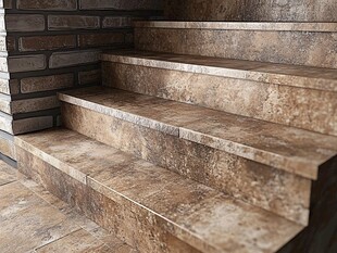 仿黄土混凝土台阶