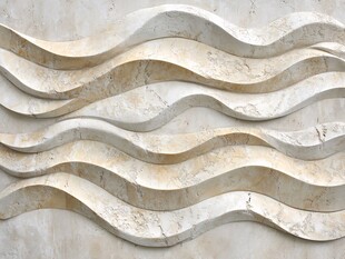 波浪形人造石吊顶