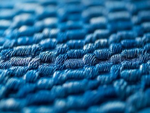蓝色编织