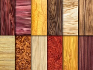 多种颜色木板木材