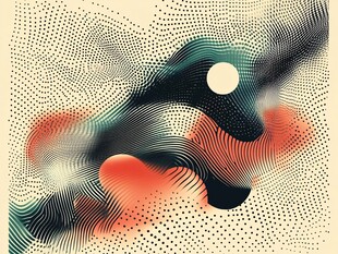 圆点渐变海报素材设计