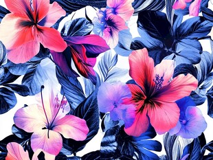 服装数码印花花卉素材