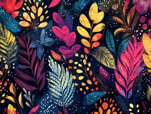 树叶艺术背景图片