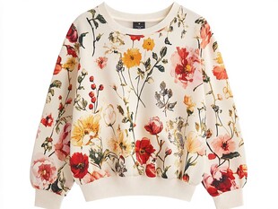 碎花图案毛衣