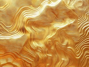 金色抽象流体纹理背景