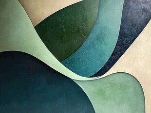 简洁大气拼色曲线纹理