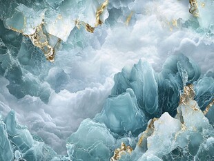 肌理彩色流体背景墙