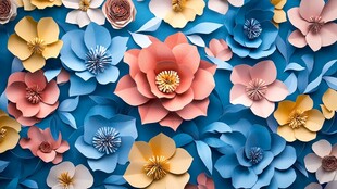 3d立体花壁纸